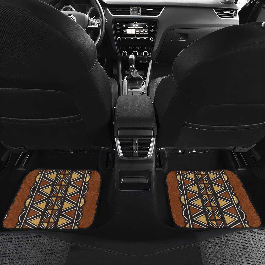 Mali Mud Cloth African Village Car Mats Ethnic Geometry Style - Wonder Print Shop