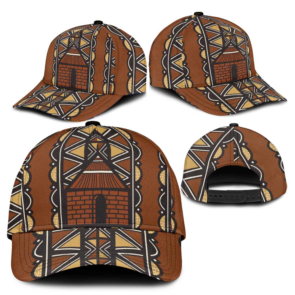Mali Mud Cloth African Village Classic Cap Ethnic Geometry Style - Wonder Print Shop