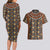 Mali Mud Cloth African Village Couples Matching Long Sleeve Bodycon Dress and Hawaiian Shirt Ethnic Geometry Style - Wonder Print Shop