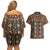 Mali Mud Cloth African Village Couples Matching Off Shoulder Short Dress and Hawaiian Shirt Ethnic Geometry Style - Wonder Print Shop