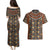 Mali Mud Cloth African Village Couples Matching Puletasi and Hawaiian Shirt Ethnic Geometry Style - Wonder Print Shop