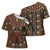 Mali Mud Cloth African Village Cross Shoulder Shirt Ethnic Geometry Style - Wonder Print Shop