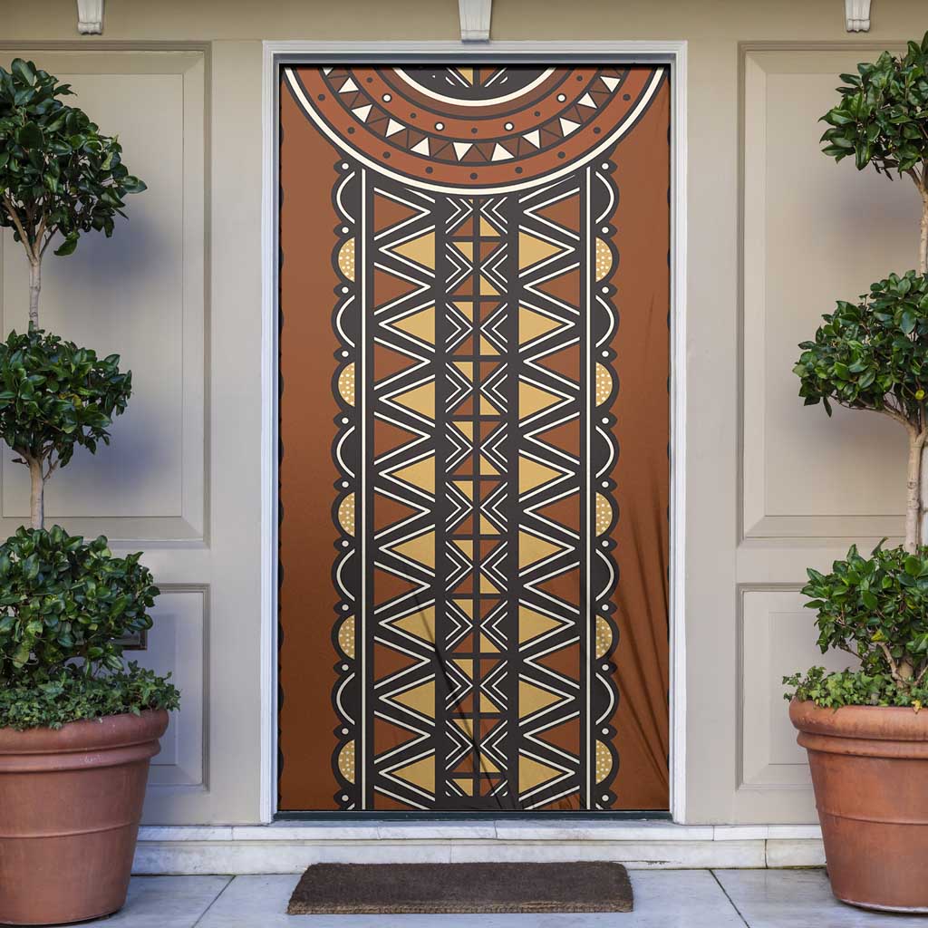 Mali Mud Cloth African Village Door Cover Ethnic Geometry Style - Wonder Print Shop