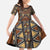 Mali Mud Cloth African Village Family Matching Off The Shoulder Long Sleeve Dress and Hawaiian Shirt Ethnic Geometry Style - Wonder Print Shop