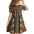 Mali Mud Cloth African Village Family Matching Off The Shoulder Long Sleeve Dress and Hawaiian Shirt Ethnic Geometry Style - Wonder Print Shop