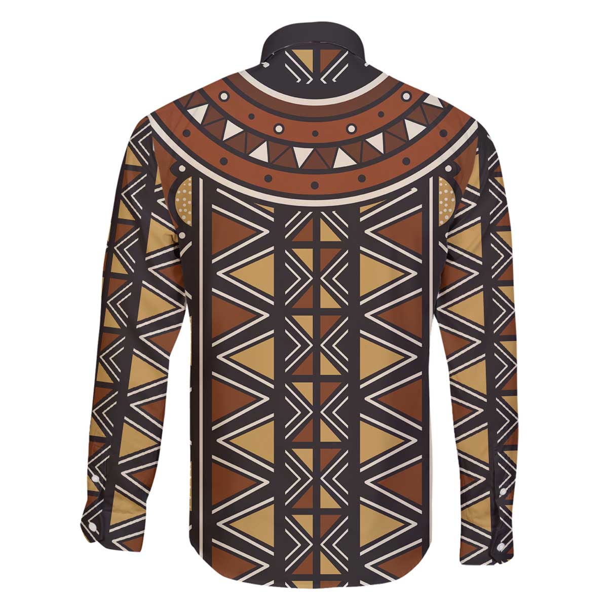 Mali Mud Cloth African Village Family Matching Off The Shoulder Long Sleeve Dress and Hawaiian Shirt Ethnic Geometry Style - Wonder Print Shop
