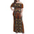 Mali Mud Cloth African Village Family Matching Off Shoulder Maxi Dress and Hawaiian Shirt Ethnic Geometry Style - Wonder Print Shop