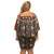 Mali Mud Cloth African Village Family Matching Off Shoulder Short Dress and Hawaiian Shirt Ethnic Geometry Style - Wonder Print Shop