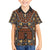 Mali Mud Cloth African Village Family Matching Off Shoulder Short Dress and Hawaiian Shirt Ethnic Geometry Style - Wonder Print Shop