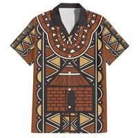 Mali Mud Cloth African Village Family Matching Short Sleeve Bodycon Dress and Hawaiian Shirt Ethnic Geometry Style - Wonder Print Shop