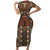 Mali Mud Cloth African Village Family Matching Short Sleeve Bodycon Dress and Hawaiian Shirt Ethnic Geometry Style - Wonder Print Shop