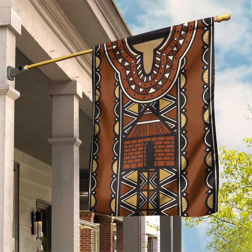 Mali Mud Cloth African Village Garden Flag Ethnic Geometry Style - Wonder Print Shop