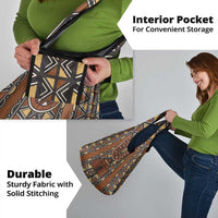 Mali Mud Cloth African Village Grocery Bag Ethnic Geometry Style - Wonder Print Shop