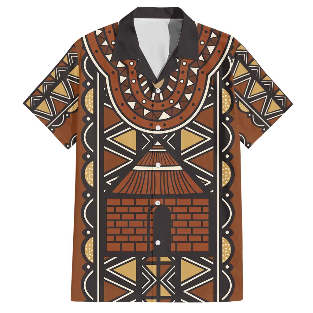 Mali Mud Cloth African Village Hawaiian Shirt Ethnic Geometry Style - Wonder Print Shop