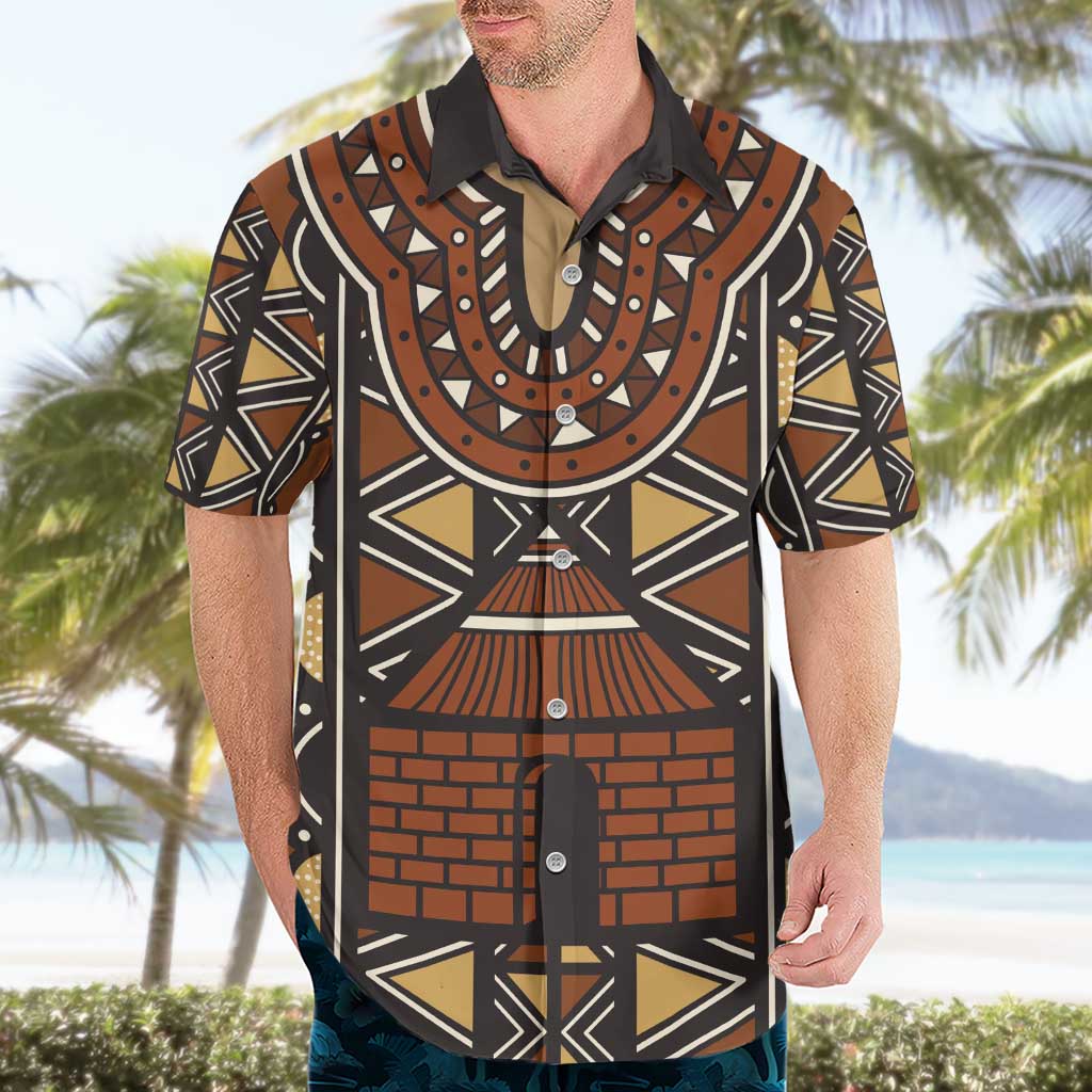 Mali Mud Cloth African Village Hawaiian Shirt Ethnic Geometry Style - Wonder Print Shop