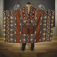Mali Mud Cloth African Village Hooded Blanket Ethnic Geometry Style - Wonder Print Shop