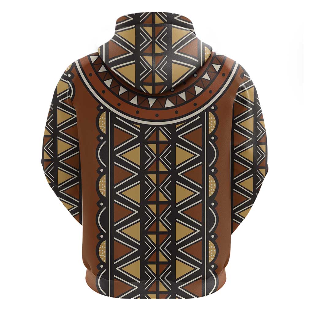 Mali Mud Cloth African Village Hoodie Ethnic Geometry Style - Wonder Print Shop