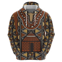 Mali Mud Cloth African Village Hoodie Ethnic Geometry Style - Wonder Print Shop