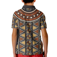 Mali Mud Cloth African Village Kid Polo Shirt Ethnic Geometry Style - Wonder Print Shop