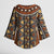 Mali Mud Cloth African Village Kimono Sleeve Blouse Ethnic Geometry Style - Wonder Print Shop