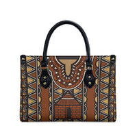 Mali Mud Cloth African Village Leather Bag Ethnic Geometry Style - Wonder Print Shop