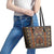 Mali Mud Cloth African Village Leather Tote Bag Ethnic Geometry Style - Wonder Print Shop
