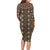 Mali Mud Cloth African Village Long Sleeve Bodycon Dress Ethnic Geometry Style - Wonder Print Shop