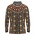 Mali Mud Cloth African Village Long Sleeve Polo Shirt Ethnic Geometry Style - Wonder Print Shop