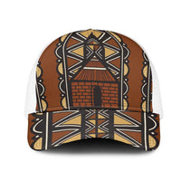 Mali Mud Cloth African Village Mesh Trucker Cap Ethnic Geometry Style - Wonder Print Shop