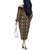 Mali Mud Cloth African Village Off The Shoulder Long Sleeve Dress Ethnic Geometry Style - Wonder Print Shop