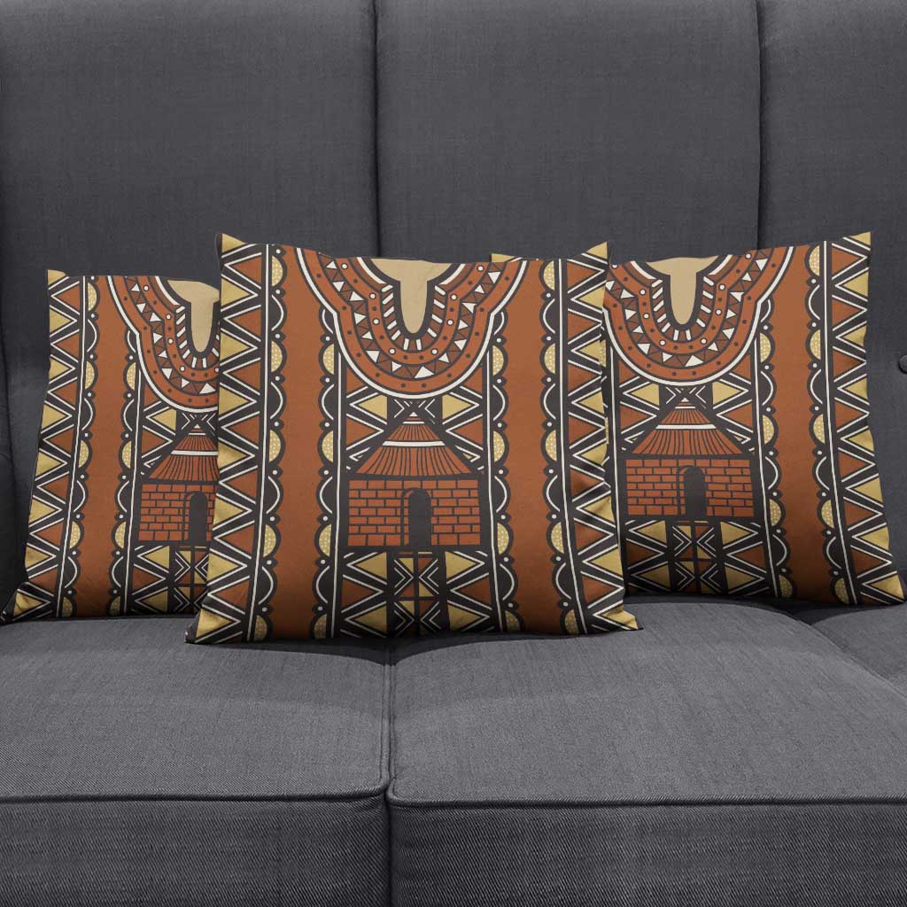 Mali Mud Cloth African Village Pillow Cover Ethnic Geometry Style - Wonder Print Shop