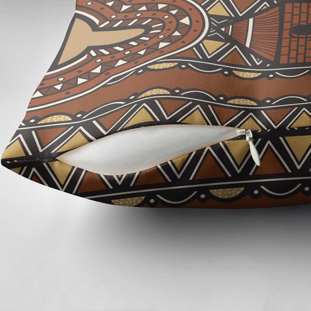 Mali Mud Cloth African Village Pillow Cover Ethnic Geometry Style - Wonder Print Shop