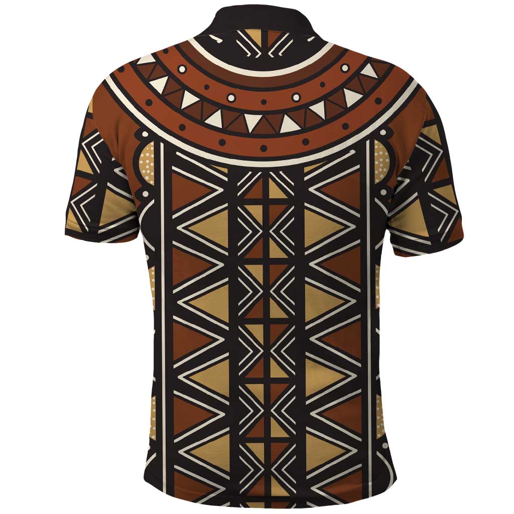 Mali Mud Cloth African Village Polo Shirt Ethnic Geometry Style - Wonder Print Shop