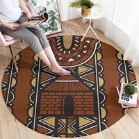 Mali Mud Cloth African Village Round Carpet Ethnic Geometry Style - Wonder Print Shop