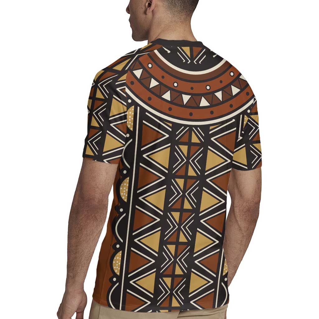 Mali Mud Cloth African Village Rugby Jersey Ethnic Geometry Style - Wonder Print Shop