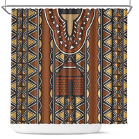 Mali Mud Cloth African Village Shower Curtain Ethnic Geometry Style - Wonder Print Shop