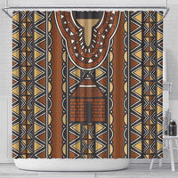 Mali Mud Cloth African Village Shower Curtain Ethnic Geometry Style - Wonder Print Shop