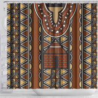 Mali Mud Cloth African Village Shower Curtain Ethnic Geometry Style - Wonder Print Shop