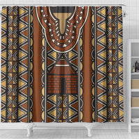 Mali Mud Cloth African Village Shower Curtain Ethnic Geometry Style - Wonder Print Shop