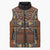 Mali Mud Cloth African Village Sleeveless Puffer Jacket Ethnic Geometry Style - Wonder Print Shop