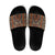 Mali Mud Cloth African Village Slide Sandals Ethnic Geometry Style - Wonder Print Shop
