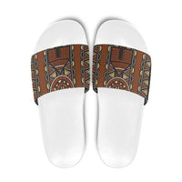 Mali Mud Cloth African Village Slide Sandals Ethnic Geometry Style - Wonder Print Shop