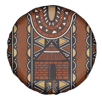 Mali Mud Cloth African Village Spare Tire Cover Ethnic Geometry Style - Wonder Print Shop