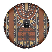 Mali Mud Cloth African Village Spare Tire Cover Ethnic Geometry Style - Wonder Print Shop