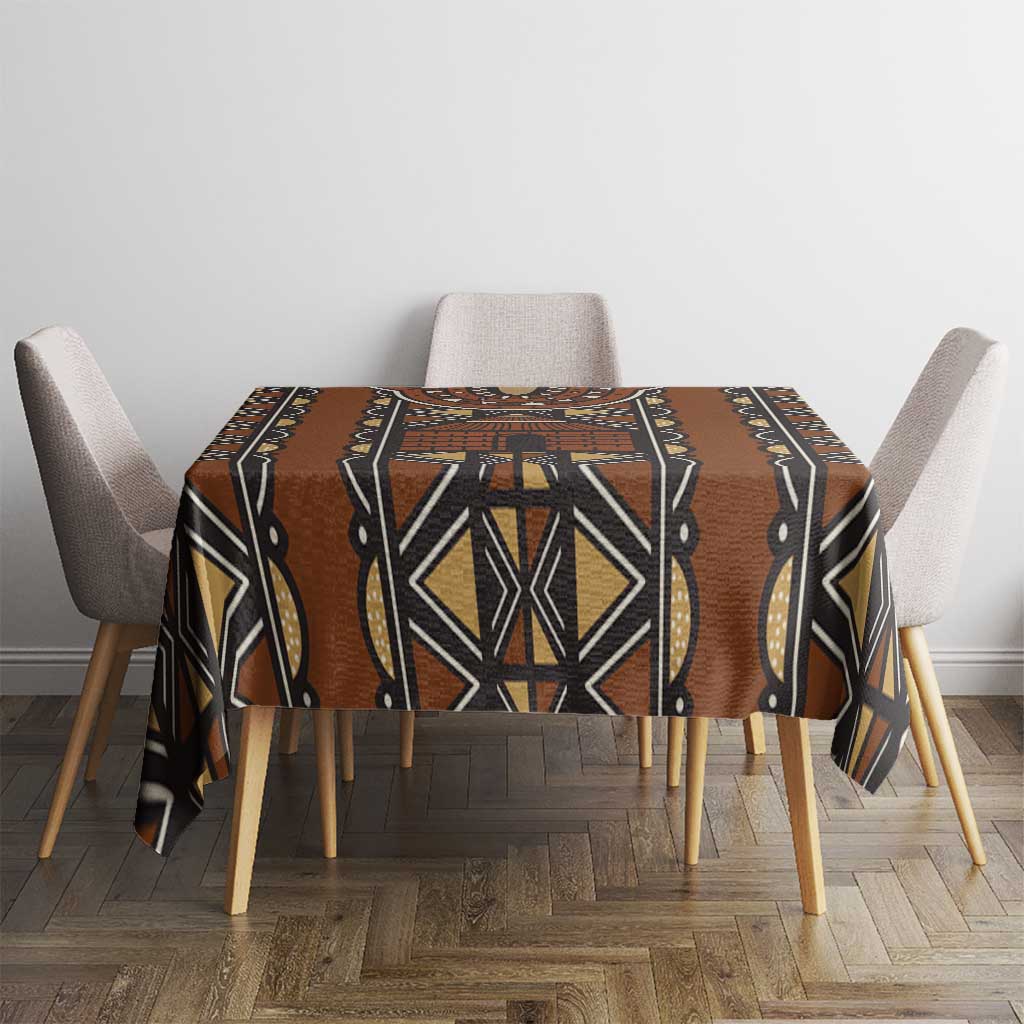 Mali Mud Cloth African Village Tablecloth Ethnic Geometry Style - Wonder Print Shop