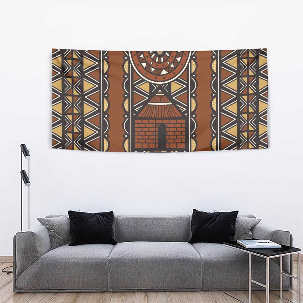 Mali Mud Cloth African Village Tapestry Ethnic Geometry Style - Wonder Print Shop