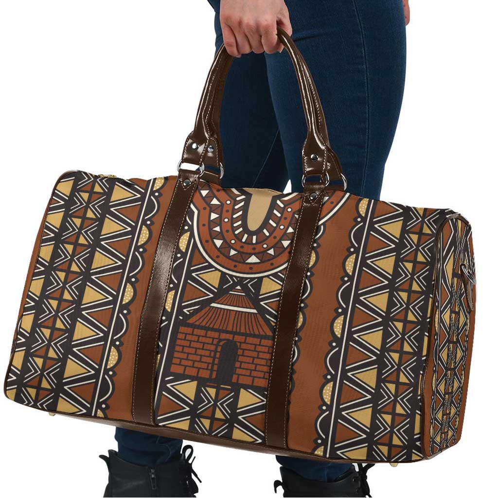Mali Mud Cloth African Village Travel Bag Ethnic Geometry Style - Wonder Print Shop