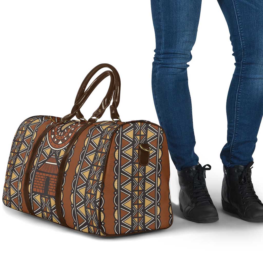 Mali Mud Cloth African Village Travel Bag Ethnic Geometry Style - Wonder Print Shop