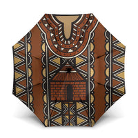 Mali Mud Cloth African Village Umbrella Ethnic Geometry Style - Wonder Print Shop