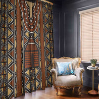 Mali Mud Cloth African Village Window Curtain Ethnic Geometry Style - Wonder Print Shop
